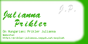 julianna prikler business card